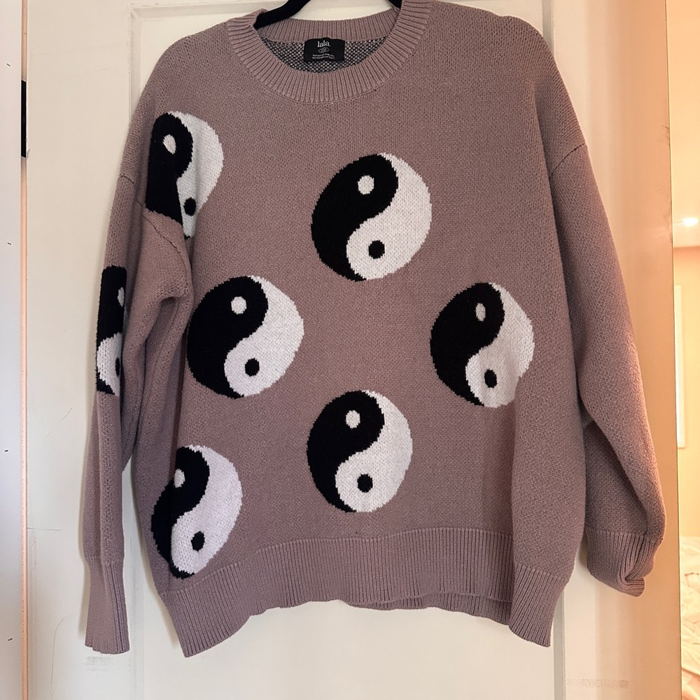 Lala Original - Karma Queen Oversized Yin and Yang Knit